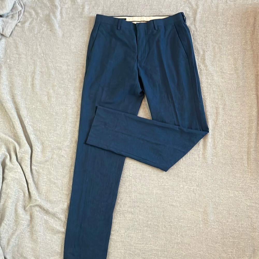 Men’s ludlow slim fit navy trousers from j crew